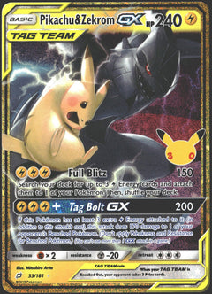 2026 Pikachu & Zekrom GX 30th Celebrations Classic Collection 33/181-1
