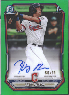 2026 Bowman Chrome Riley Nelson Green Auto /99 #CPA-RN-1