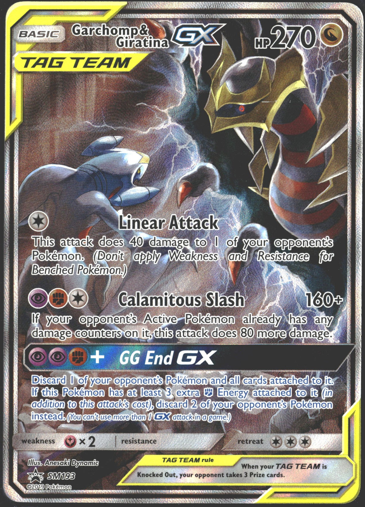 2019 Garchomp & Giratina GX Tag Team Promo SM193-1