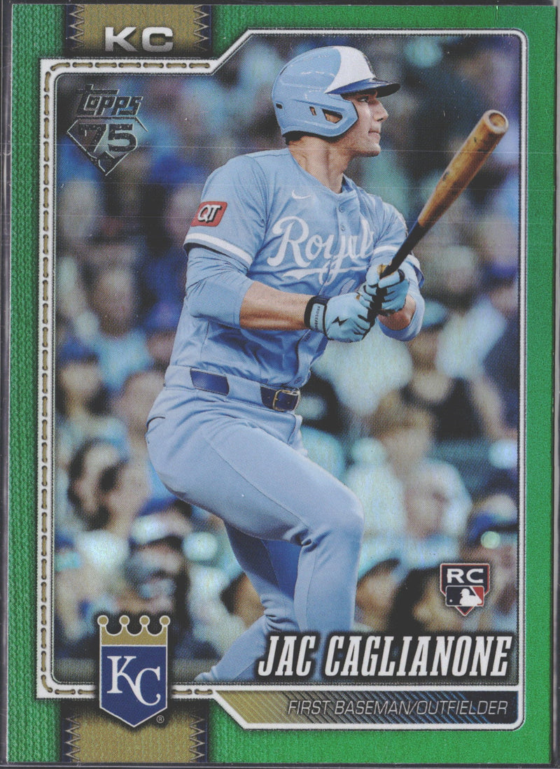 2026 Topps '75 Jac Caglianone Green Rookie RC /99 #138-1