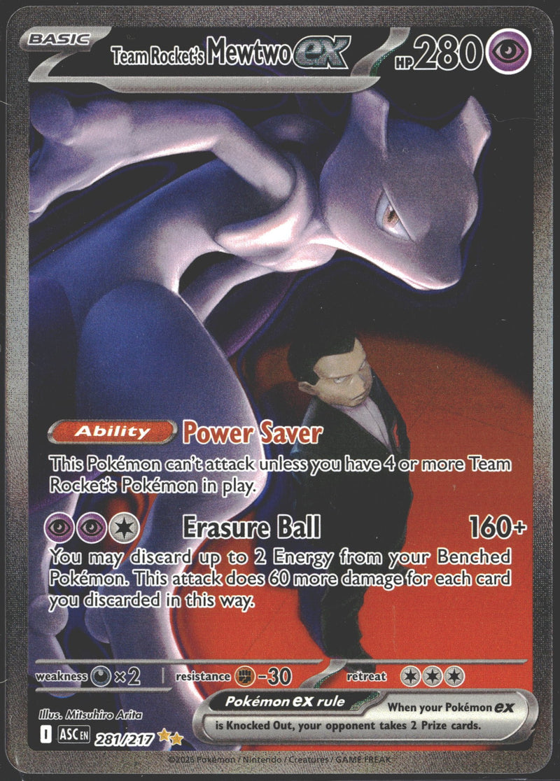 2026 Team Rocket's Mewtwo ex Ascended Heroes 281/217-1