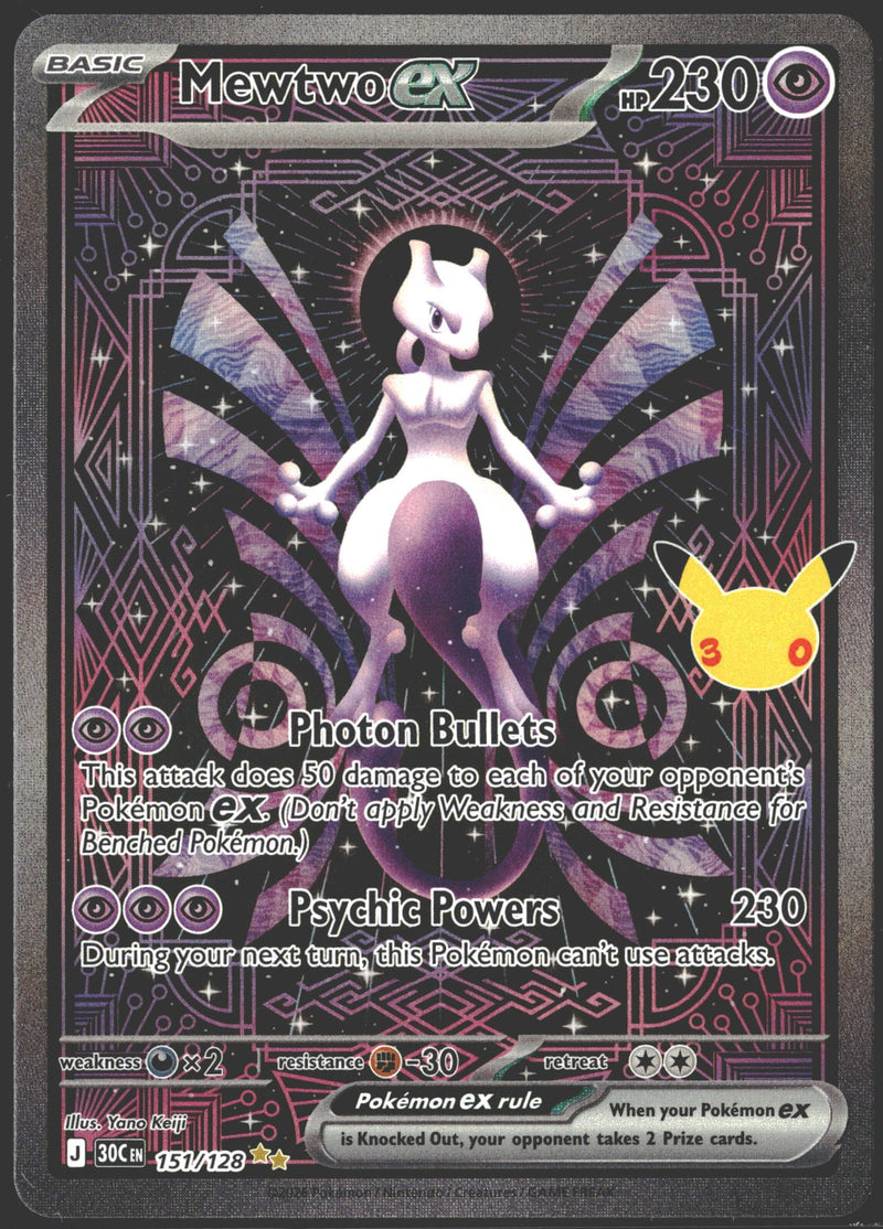 2026 Mewtwo ex Secret Illustration Rare 30th Celebration 151/128-1