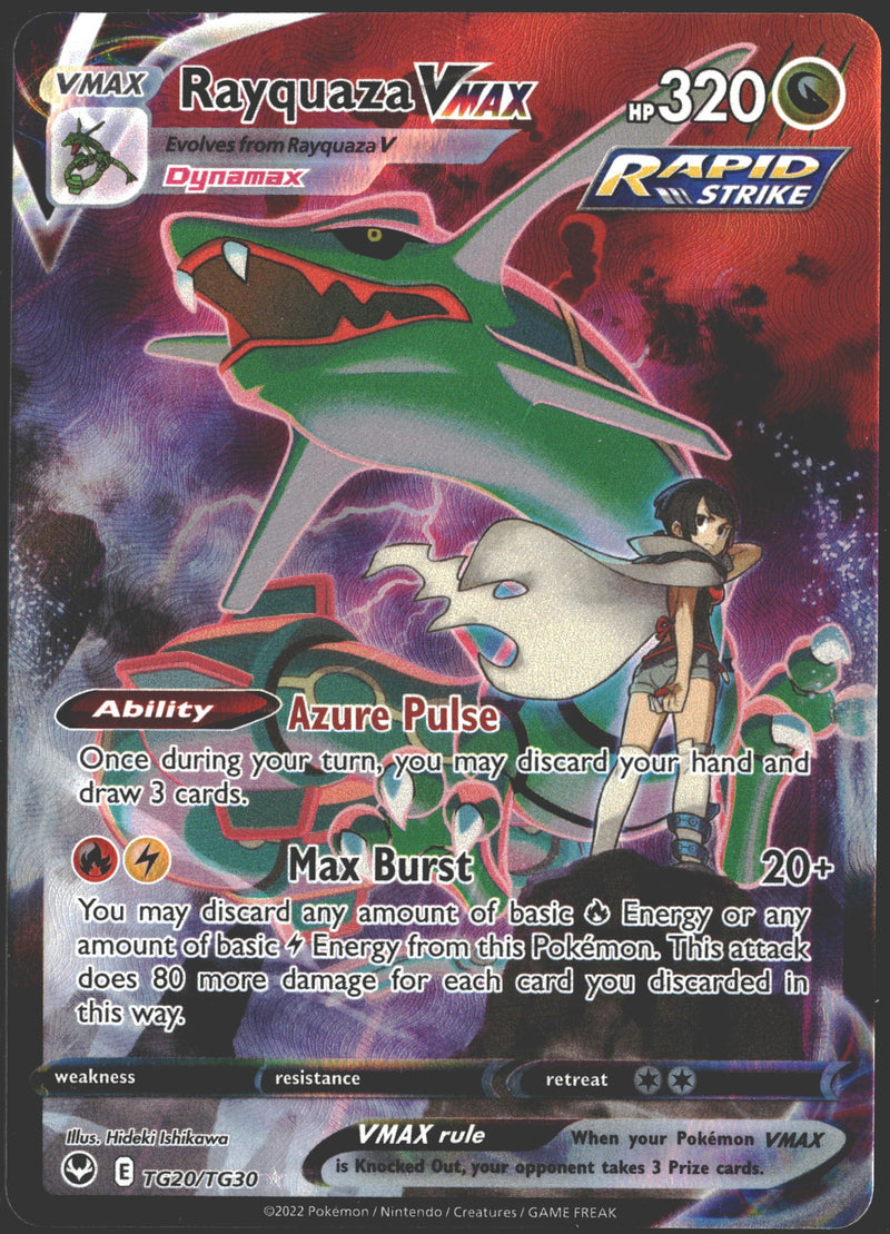 2022 Rayquaza VMAX Silver Tempest Trainer Gallery TG20/TG30-1