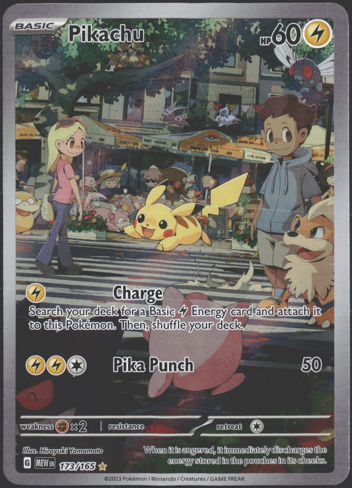2023 Pokémon 151 Pikachu Illustration Rare Scarlet and Violet #173/165