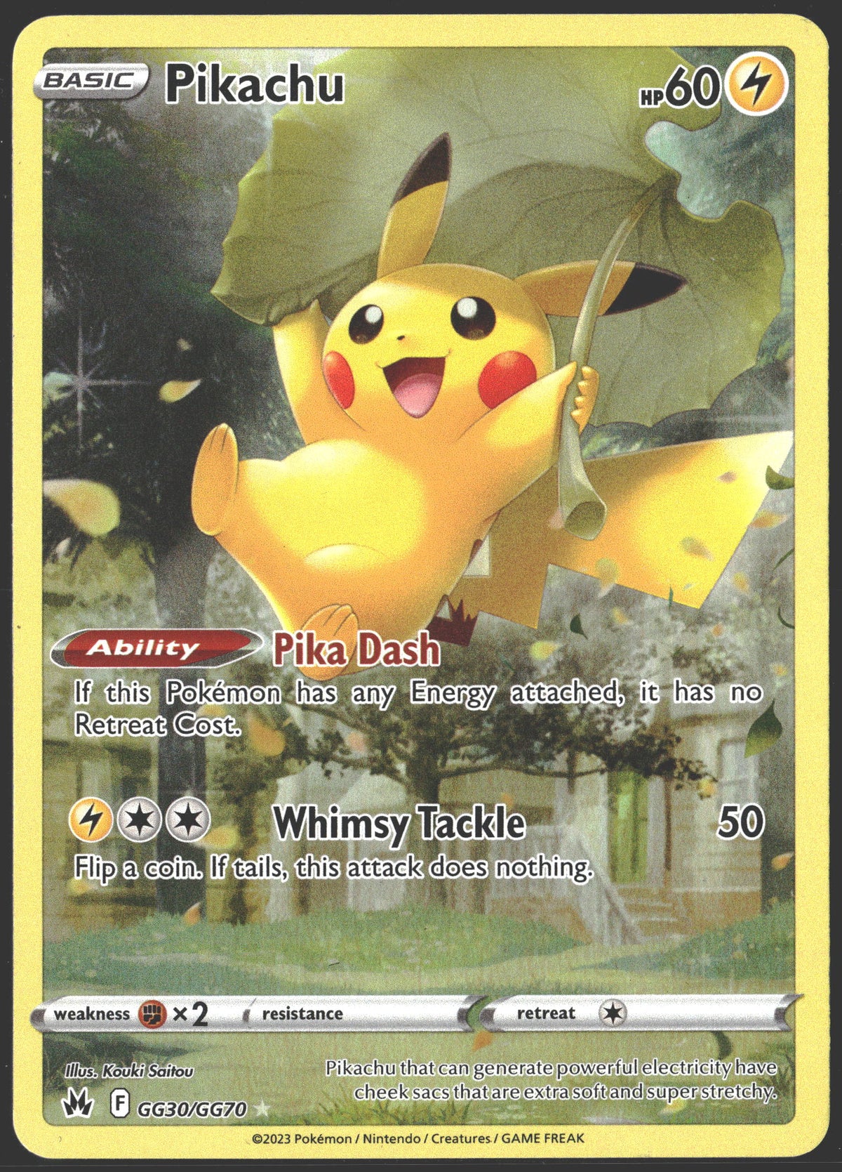 2023 Pikachu Crown Zenith GG30/GG70-1