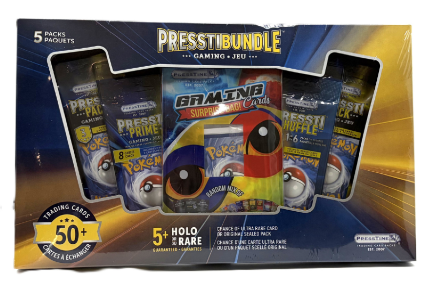 Pokémon PresstiBundle 50ct. 5 Holo or Rare Cards Guaranteed-1