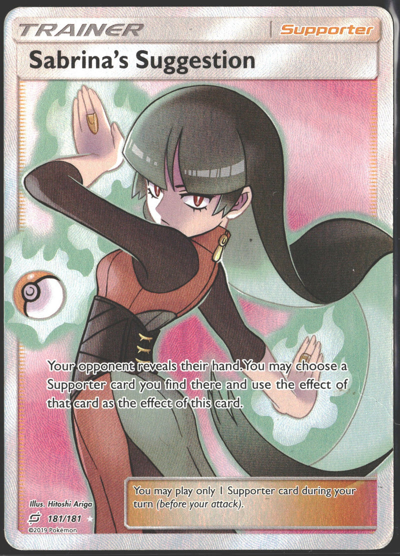 2019 Sabrina's Suggestion Full Art Team Up 181/181-1
