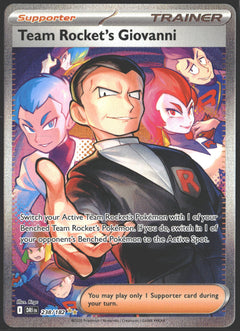 2025 Team Rocket's Giovanni Full Art DRI 238/182-1