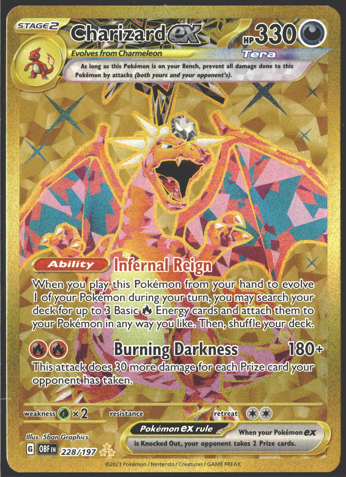 2023 Charizard ex OBF 228/197-1