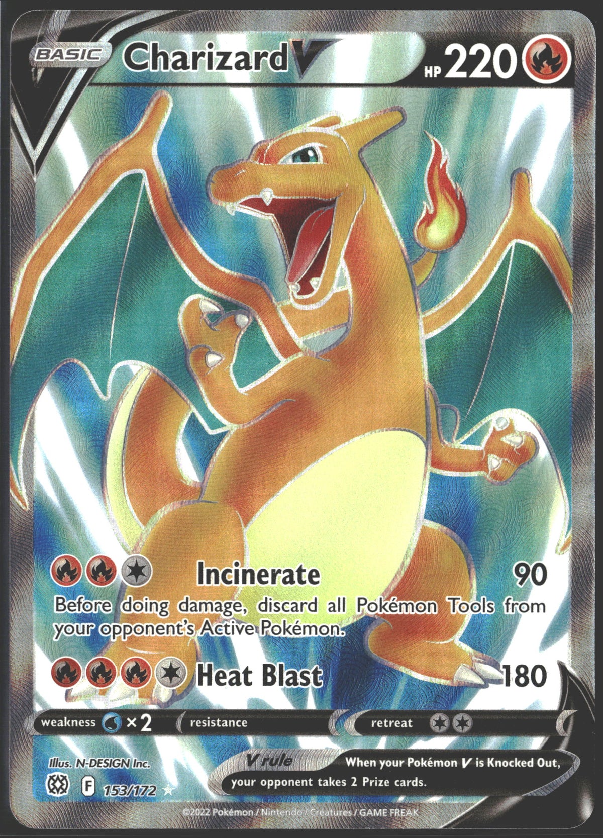 2022 Charizard V Brilliant Stars 153/172-1