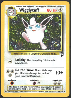 2000 Wigglytuff Holo Base Set 2 19/130-1