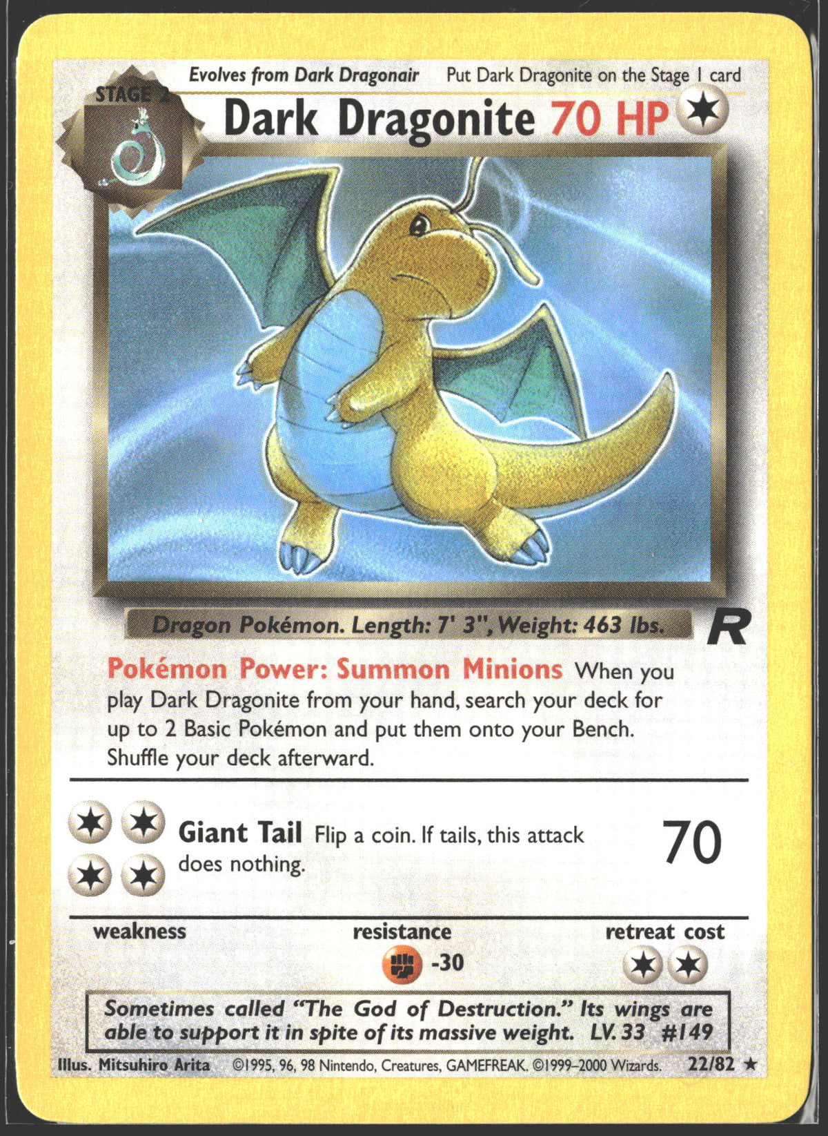 2000 Dark Dragonite Team Rocket 22/82
