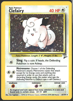 2000 Clefairy Holo Base Set 2 6/130-1