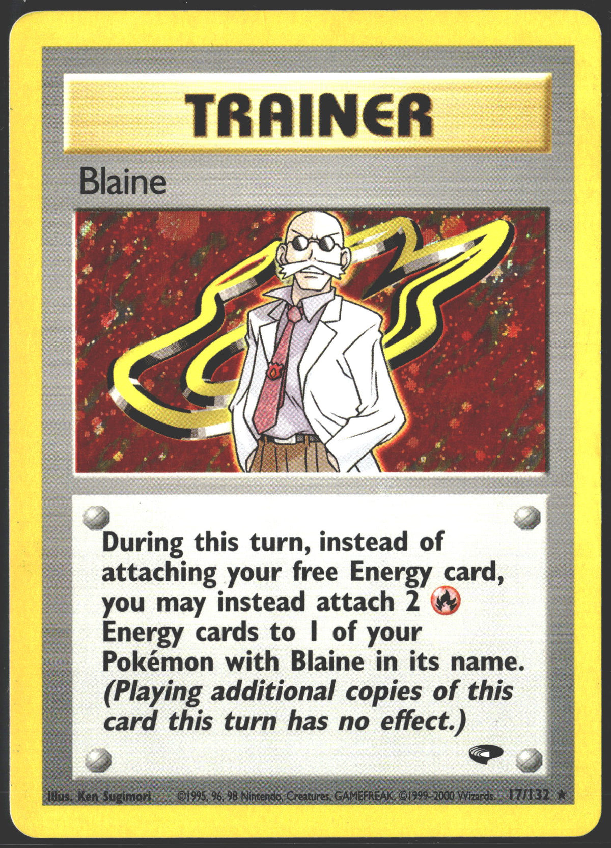 2000 Blaine Holo Gym Challenge 17/132-1