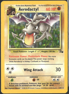 1999 Aerodactyl Holo Fossil 1/62 (HP)-1