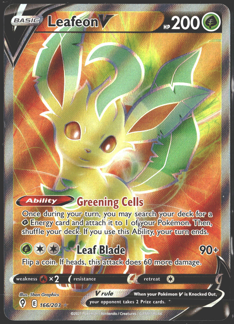 2021 Leafeon V Full Art 166/203-1