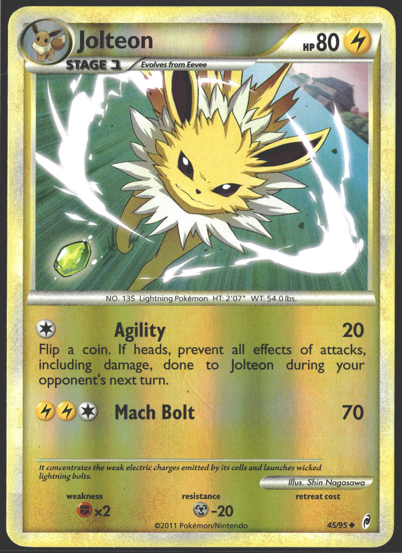 2011 Jolteon Reverse Holo Call Of Legends 45/95-1