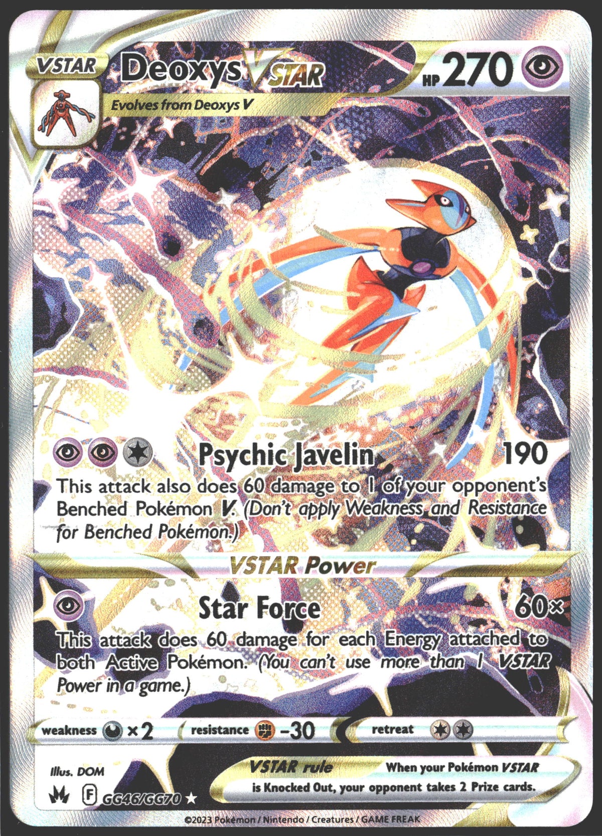 2023 Deoxys VSTAR Crown Zenith GG46/GG70