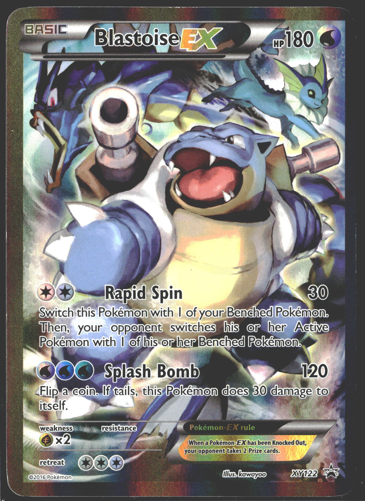 2016 Blastoise EX Promo XY122