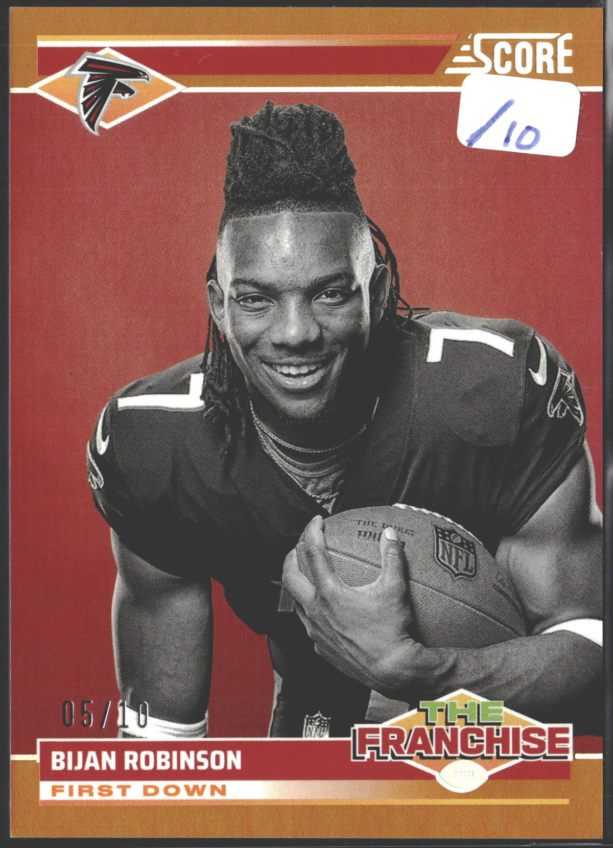 2024 Score - The Franchise Bijan Robinson #2 Orange /10