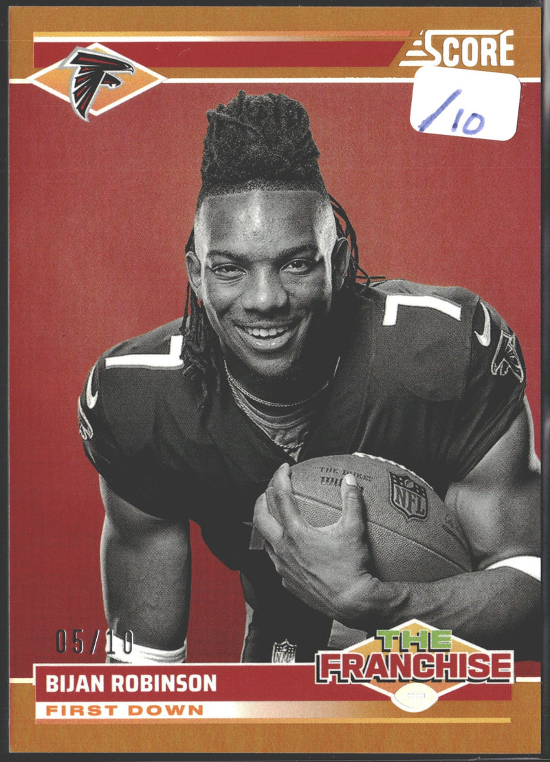 2024 Score - The Franchise Bijan Robinson #2 Orange /10-1