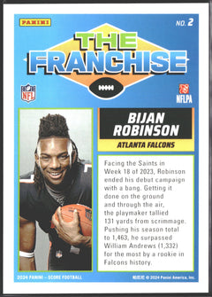 2024 Score - The Franchise Bijan Robinson #2 Orange /10-2