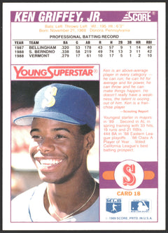 1989 Score Young Superstars Ken Griffey Jr. #18-2