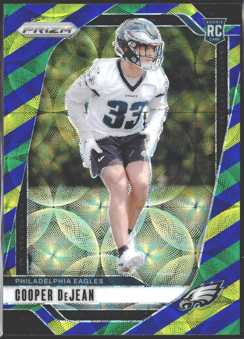 2024 Panini Prizm Choice Cooper DeJean Blue Green Yellow #321-1