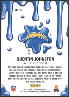 2023 Prestige Quentin Johnston Drip #10-2