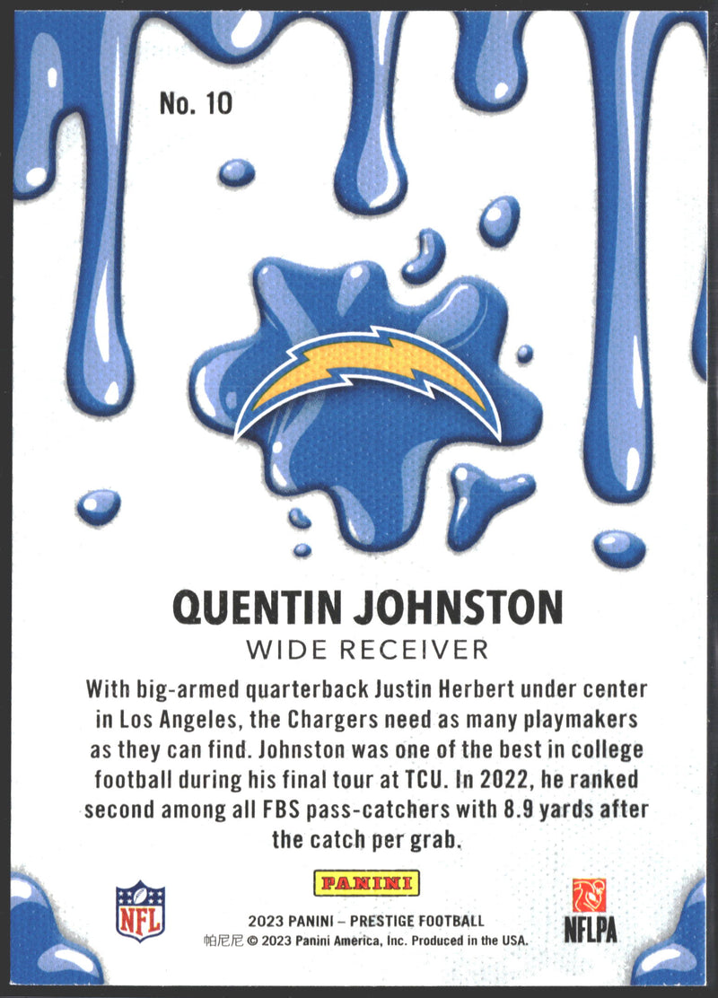 2023 Prestige Quentin Johnston Drip #10-2