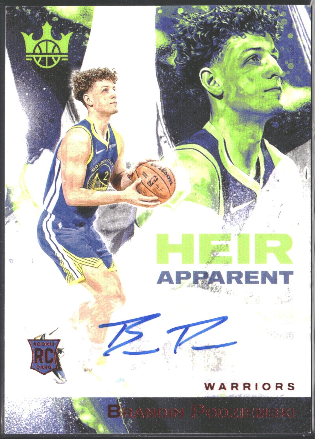 2023-24 Panini Court Kings Brandin Podziemski Heir Apparent Auto /99 #HA-POD-1