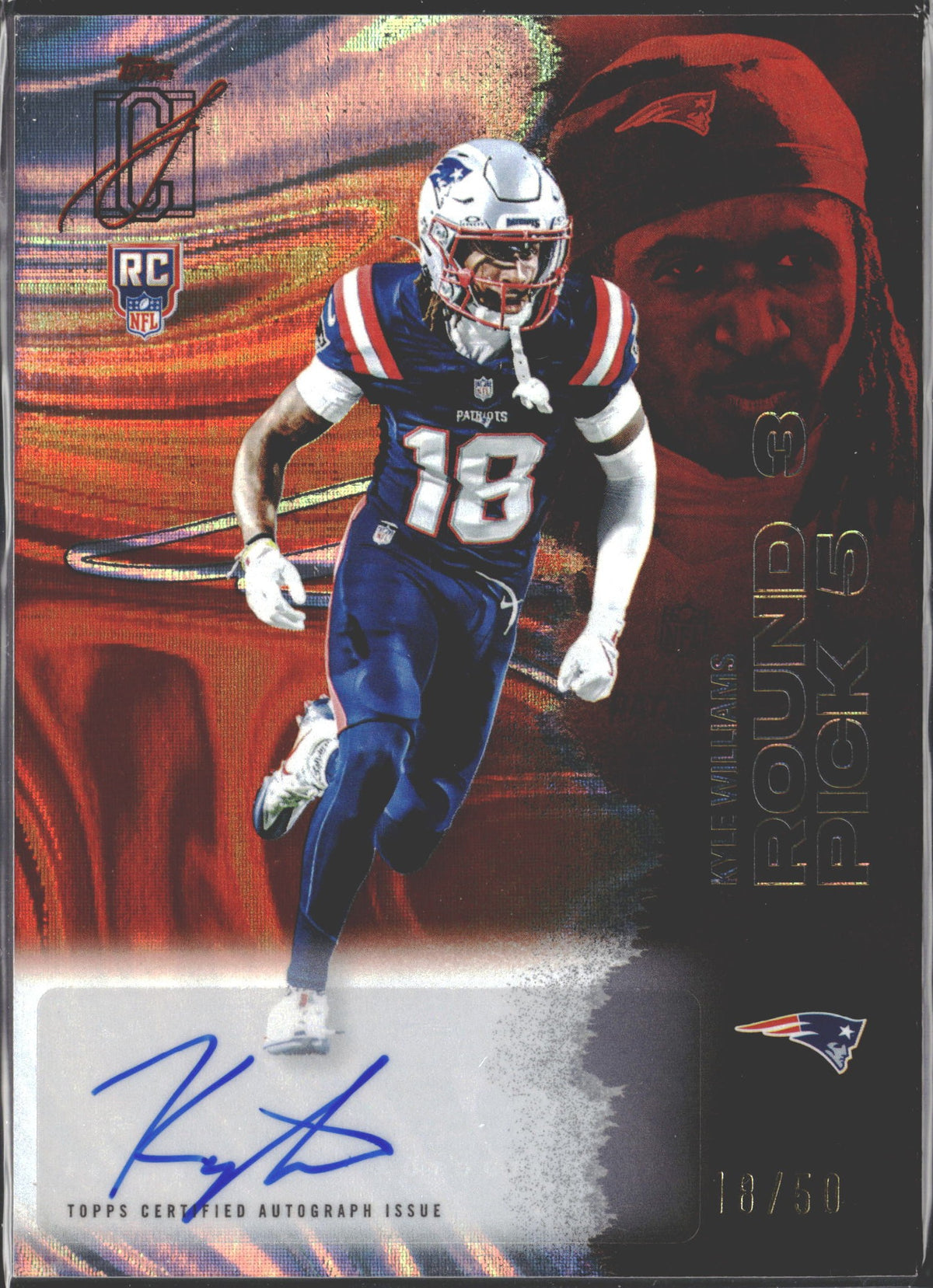 2025 Topps Certified Kyle Williams Orange Auto /50 #147-1