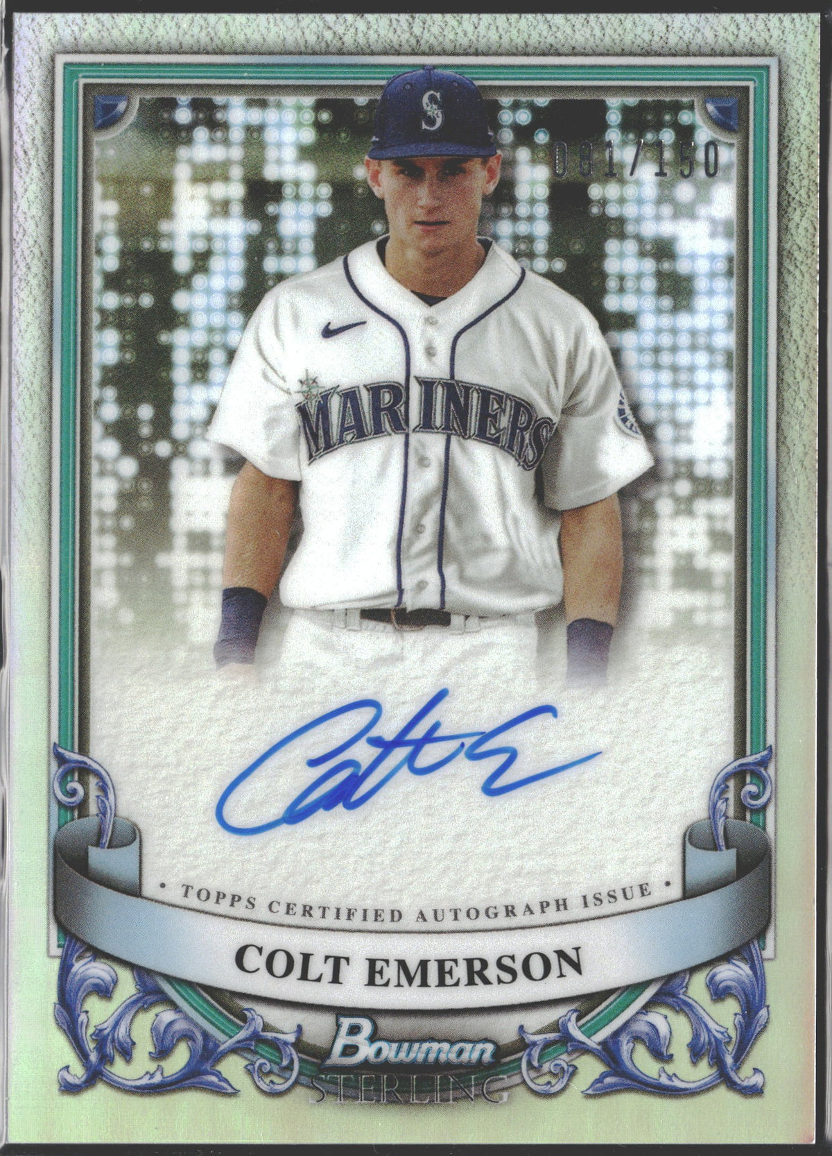 2024 Bowman Sterling Prospect Colt Emerson Auto Refractor /150 #PA-CE