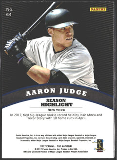 2017 Panini National Convention Aaron Judge VIP Prizm #64-2