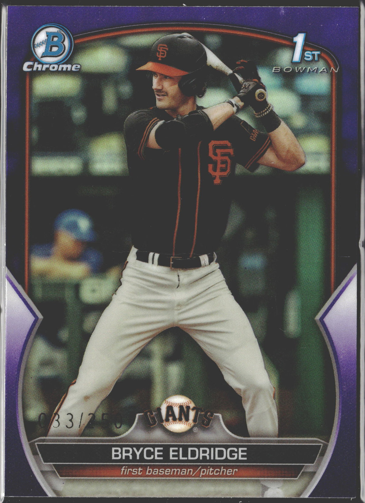 2023 Bowman Draft Chrome Bryce Eldridge Purple Refractor /250 #BDC-107