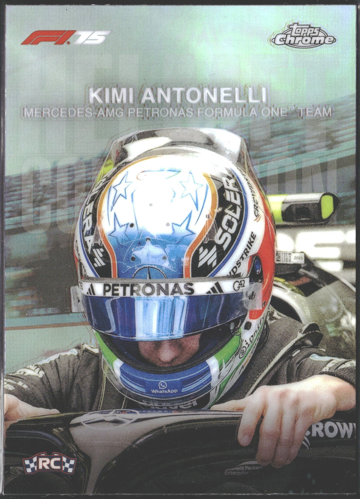 2025 Topps Chrome Formula 1 Kimi Antonelli #HC-1 Refractor RC