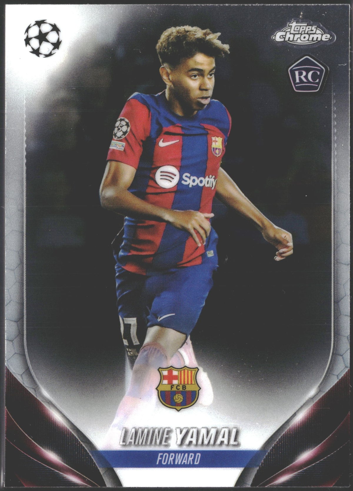 2024-25 Topps Chrome UEFA Champions League Base Lamine Yamal RC #64
