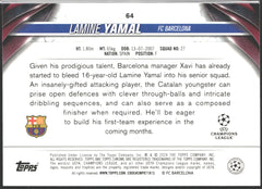 2024-25 Topps Chrome UEFA Champions League Base Lamine Yamal RC #64-2