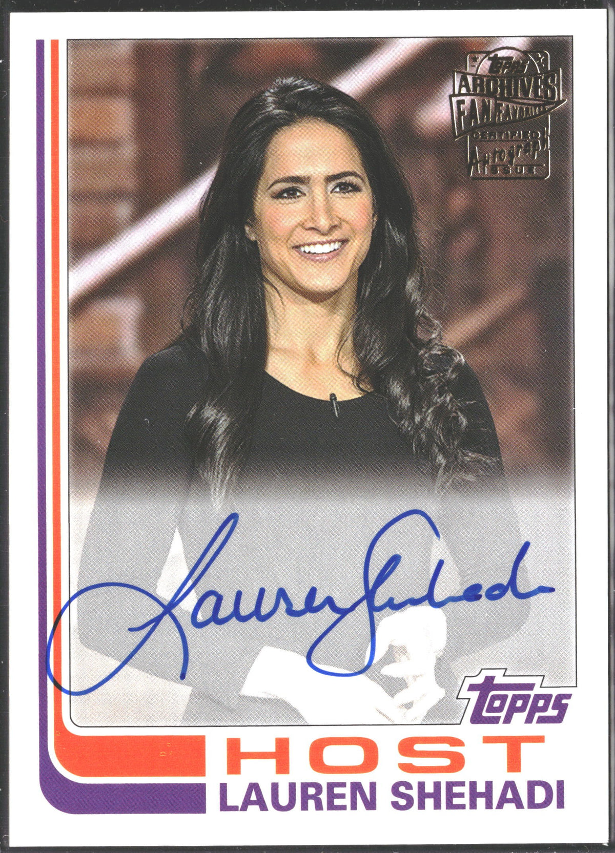 2021 Topps Archives Fan Favorites Autographs LAUREN SHEHADI #FFA-LS Host Auto