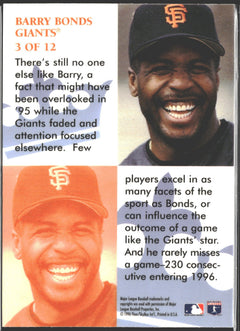 1996 Flair Diamond Cuts Barry Bonds #3-2