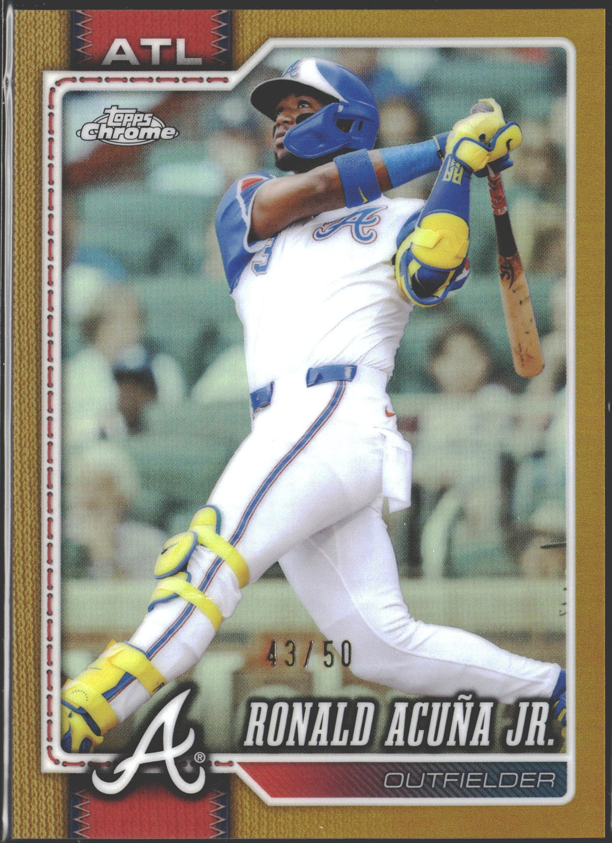 2026 Topps Chrome Gold Ronald Acuña Jr. /50 #124