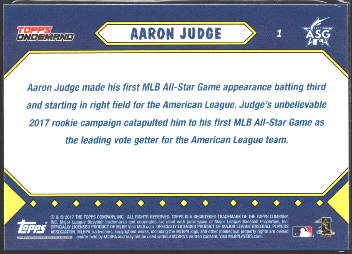 2017 Topps On Demand MLB All-Star Game Aaron Judge #1