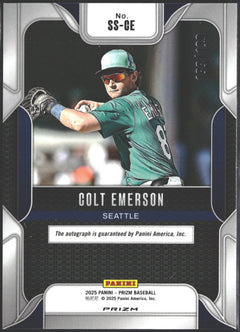 2025 Panini Prizm Sensational Signatures Colt Emerson Pulsar Prizm /199 #SS-CE-2