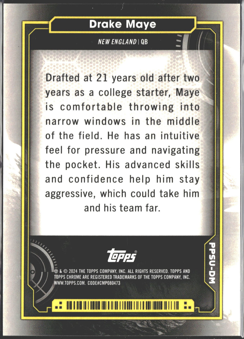 2024 Topps Cosmic Chrome Planetary Pursuit The Sun Drake Maye #PPSU-DM-2