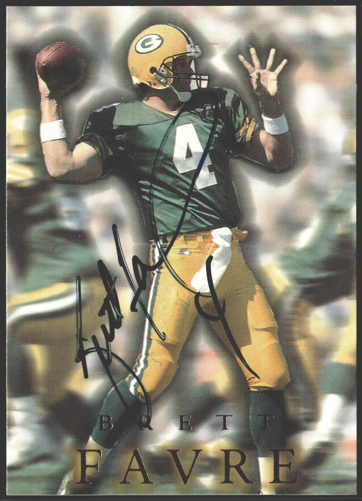 1996 Skybox Premium Brett Favre Auto #A2