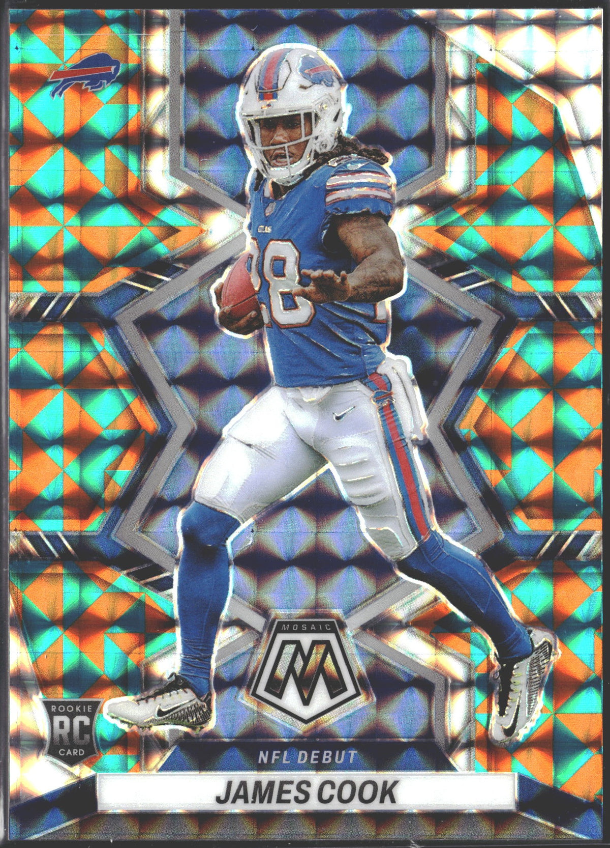 2022 Panini Mosaic NFL Debut James Cook Tessellation Mosaic Prizm /15 #285-1