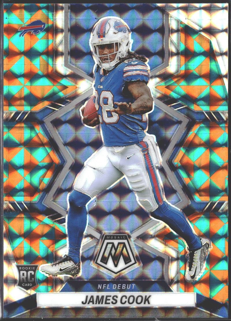 2022 Panini Mosaic NFL Debut James Cook Tessellation Mosaic Prizm /15 #285-1