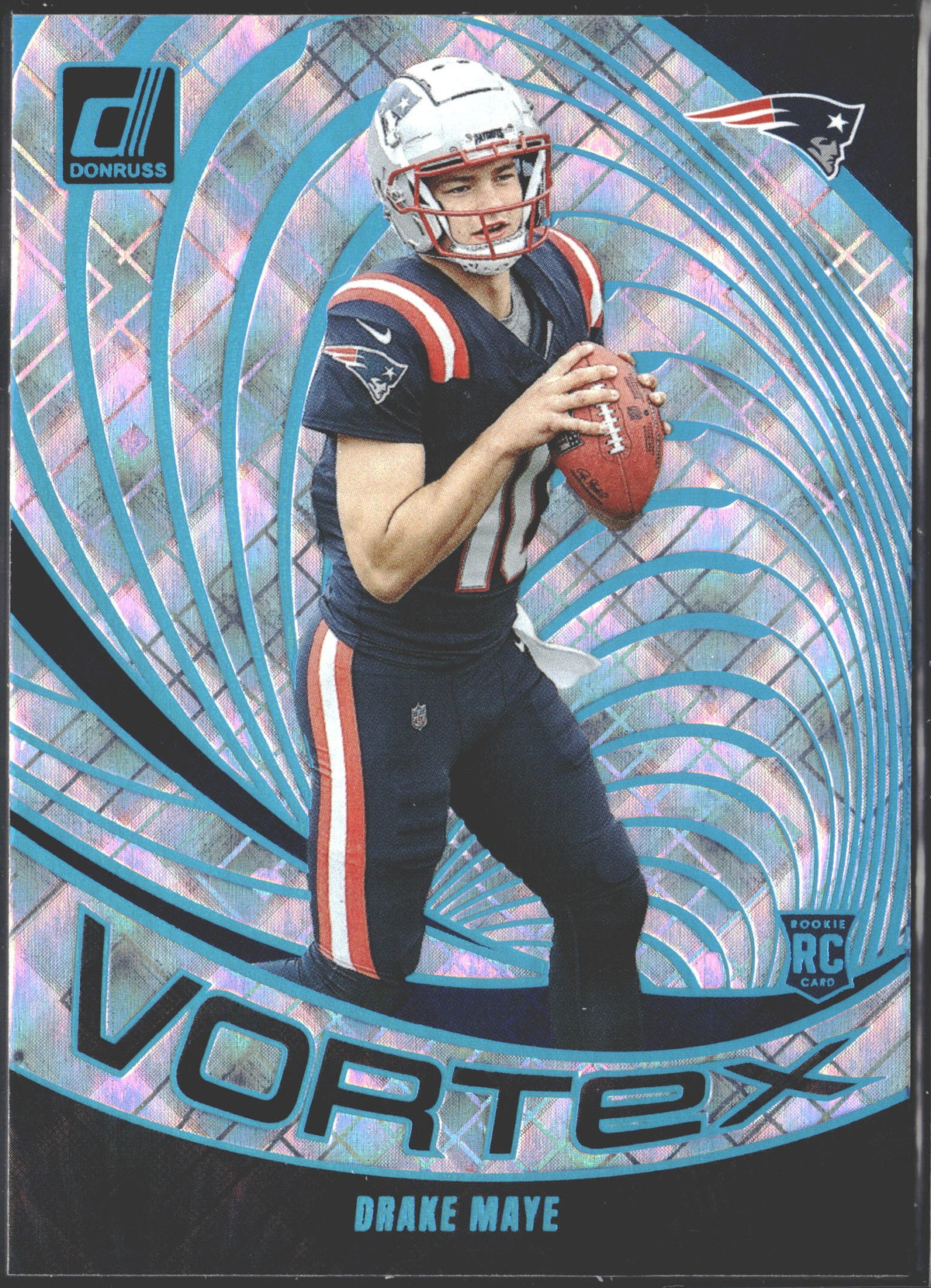 2024 Panini Donruss Vortex Drake Maye Cosmic /100 #VOR-DMA-1