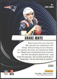 2024 Panini Donruss Vortex Drake Maye Cosmic /100 #VOR-DMA-2