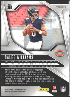 2024 PRIZM Caleb Williams Red White Blue #301￼-2